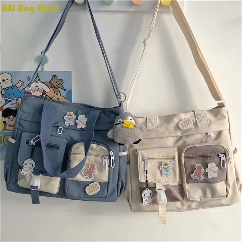 

Korean Version of the School Style Vintage Sensen Department of Literature and Art Girl Student Color Large Capacity Bag