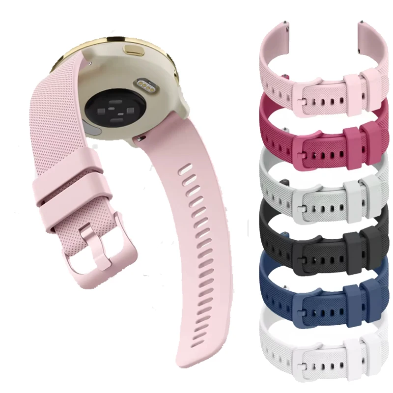18mm Women's Silicone Watch Strap, Soft and Durable Replacement Band