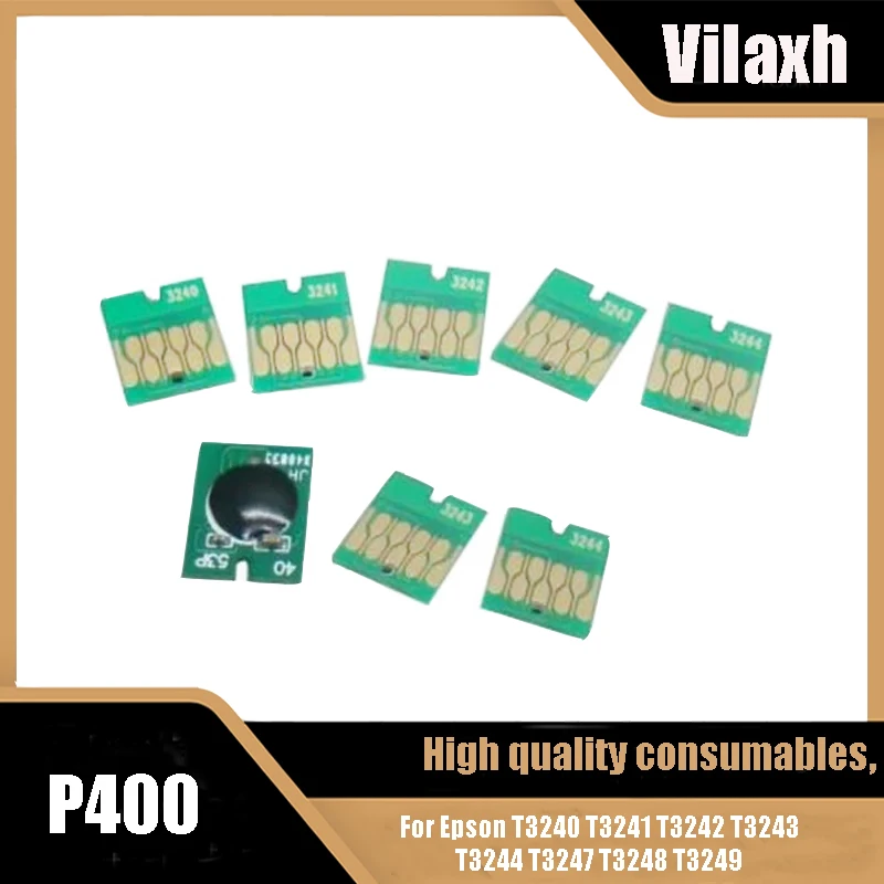 

vilaxh For Epson Surecolor P400 Printer Auto Resetter Chip For Epson T3240 T3241 T3242 T3243 T3244 T3247 T3248 T3249