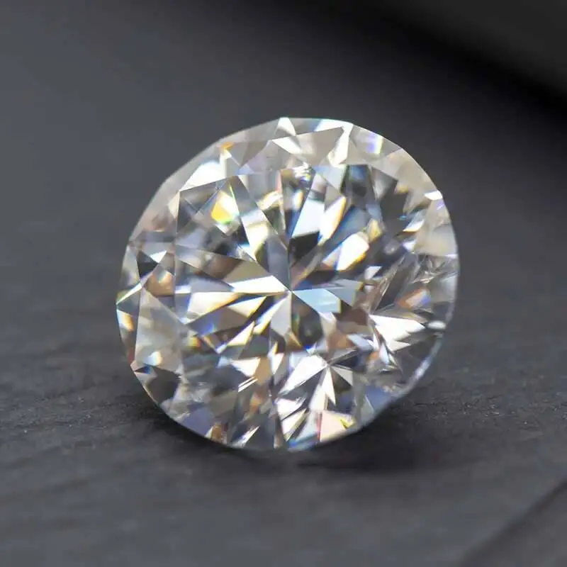 Moissanite Stone Round Cut D Color VVS1 0.1ct-5ct DIY Necklace Earrings Main Materials Pass Dia Tester With GRA Certificate Image 7