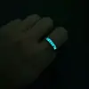 Luminous Ring for Women Men Creative Glowing in the Dark Player 1 Player 2 Matching Gaming Ring for Couple Valentine's Day Gift 2