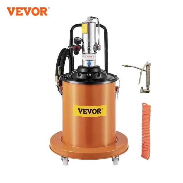 Vevor – Pompe À Graisse Pneumatique À Air, Capacité De 40 L, Baril Avec  Tête Rotative Pivotante, Outil D'injection D'huile - AliExpress