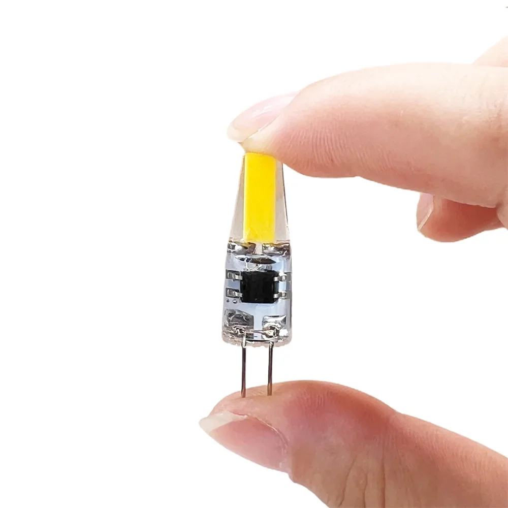 50pcs 미니 G4 LED COB 램프 6W 전구 디 밍이 가능한 AC DC 12V 220V 촛불 조명 샹들리에 스포트 라이트 화이트에 대 한 45W 할로겐 교체