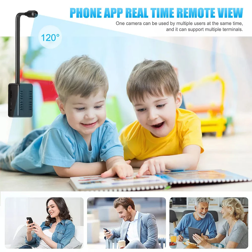 Small mini wifi camera mobile APP control built-in battery camera 480P 5
