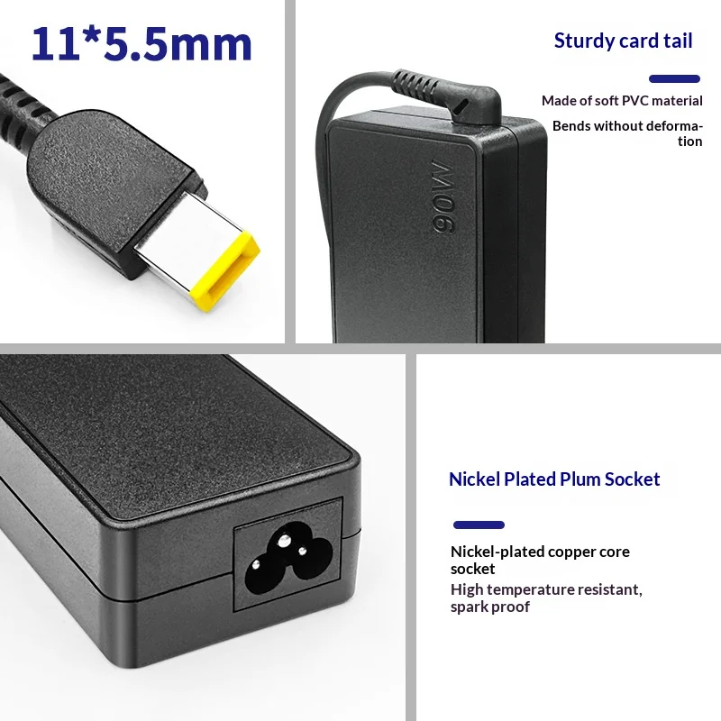 AC 어댑터 90W 20V 4.5A 레노버 씽크패드 X1 카본 T440 E431 G410 45N0237 45N0236 45N0239 344428U용 노트북 충전기 전원 코드