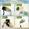 Golf Iron Polishing Kit Club Cleaner Polish Cleaning Solution Golf Club Care Set Golf Brush Cleaner Sponge Value Pack 6