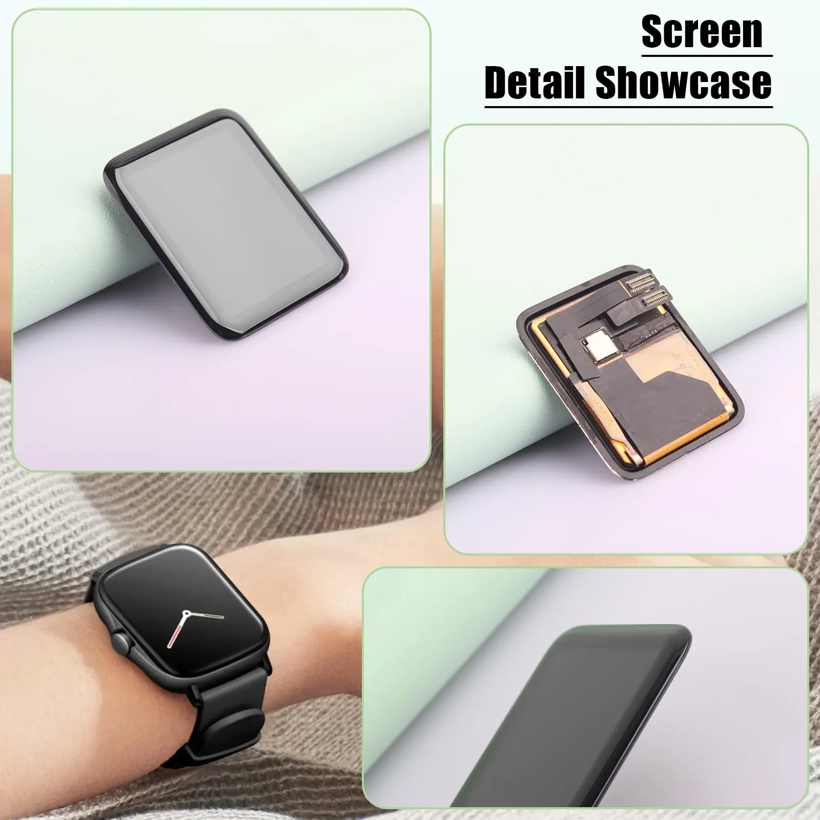 애플 워치 시리즈용 SuperAMOLED LCD 디스플레이 스크린 디지타이저 어셈블리, 애플 아이워치 스크린 S1, A1554, A1803, 38mm, 42mm