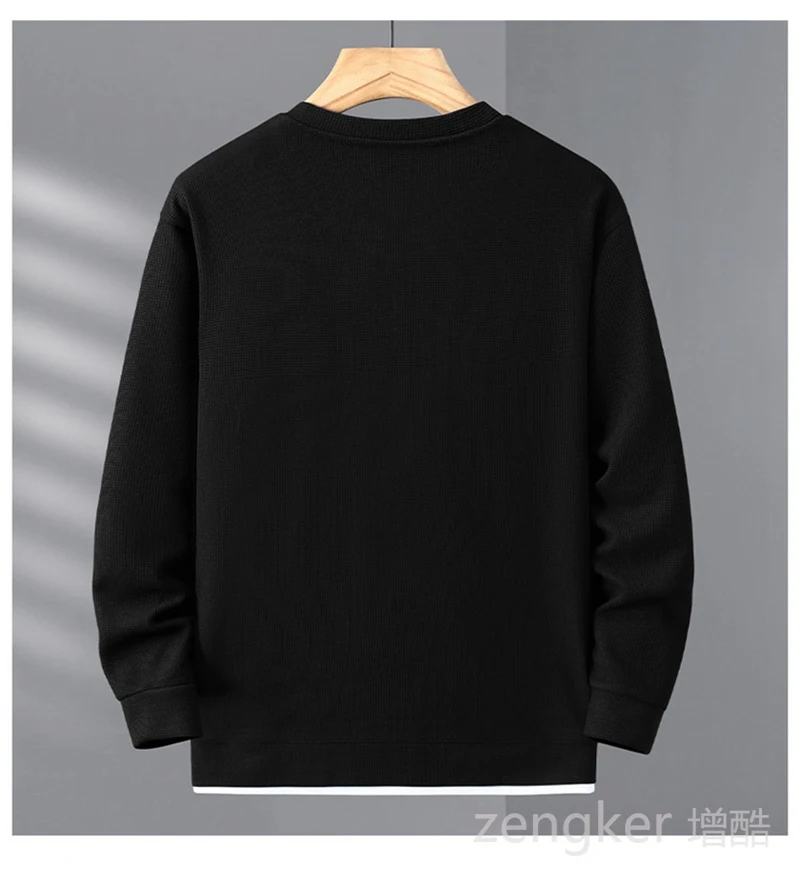 Plus size men's round neck sweater autumn new tide leisure hundred long-sleeved Sweatshirts12XL 11XL 10XL big size men clothing