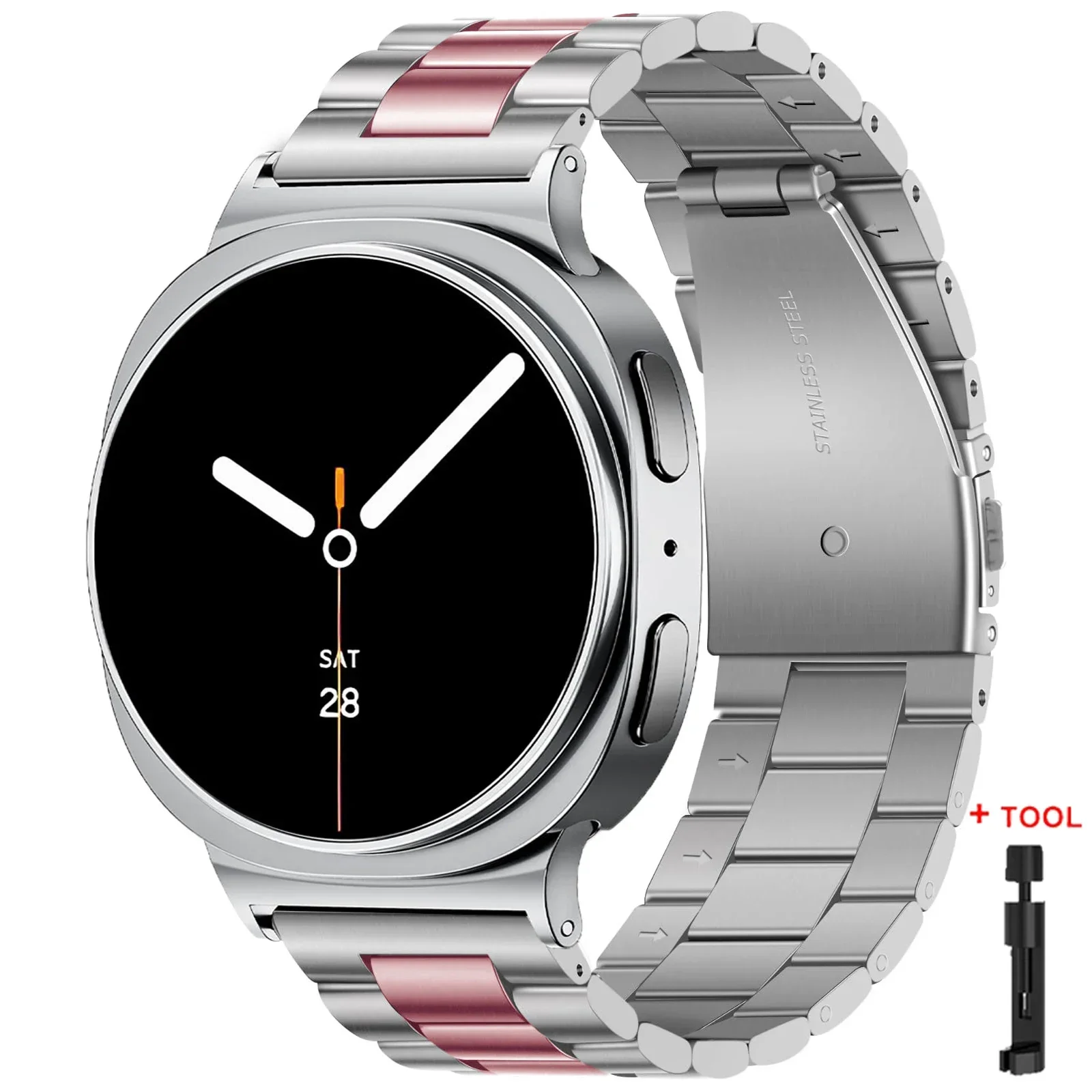 Stainless Steel Metal Watch Band Bracelet