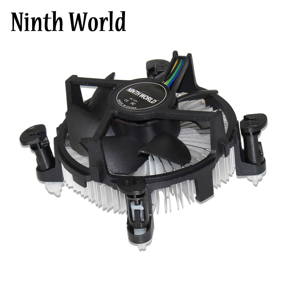 4-Pin Connector CPU Cooler With Aluminum Heatsink & 3.5" Fan For Desktop PC Computer Intel Core i3/i5/i7 Socket 1150/1155/1156