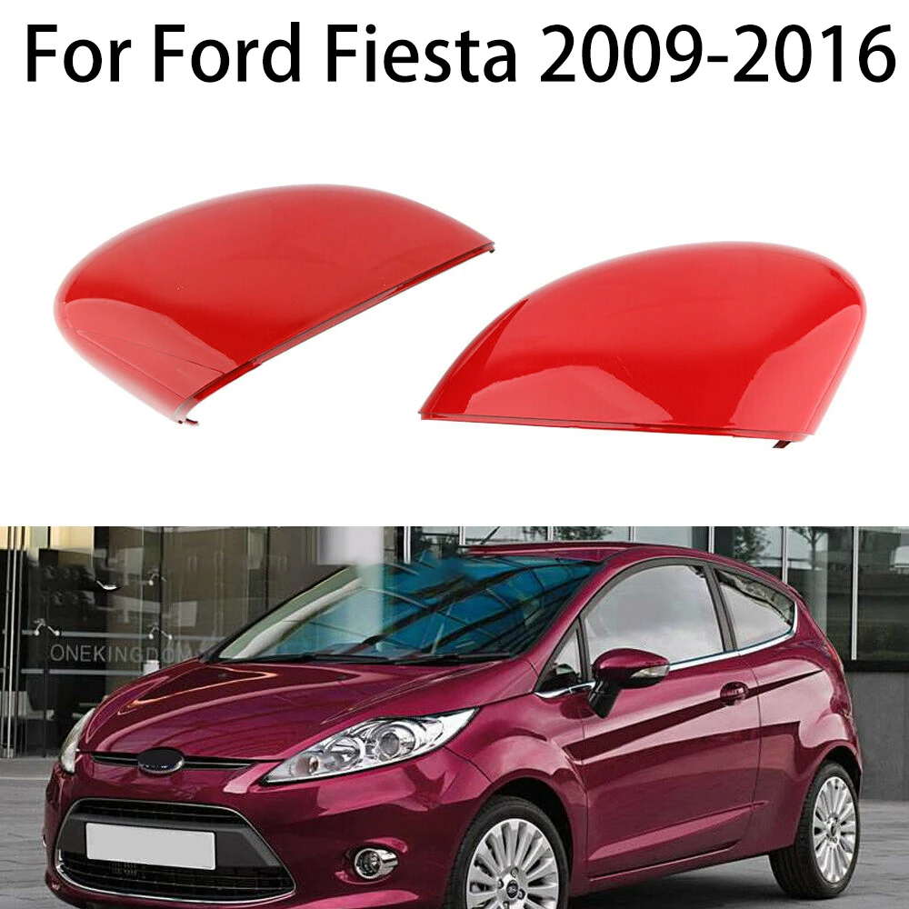 

2 шт., крышка для автомобильного зеркала заднего вида Ford Fiesta MK7 2008-2017