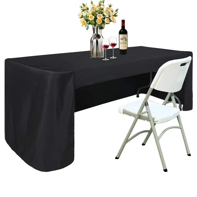 6FT Rectangle Tablecloth Table Cover for Rectangular Tables in Washable Polyester-Great for Buffet Table Parties Holiday Dinner 1