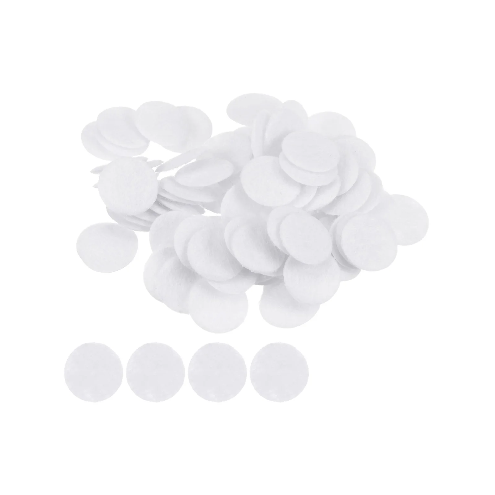 100pcs Assorted Size Round Felt Circles for DIY Craft and Sewing Projects
