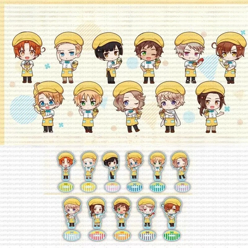 Hetalia Amo Crêpe Ver. Ludwig Acg support périphériques d'anime Arthur Kirkland support acrylique Alfred F. Jones plaque debout Ivan jouets