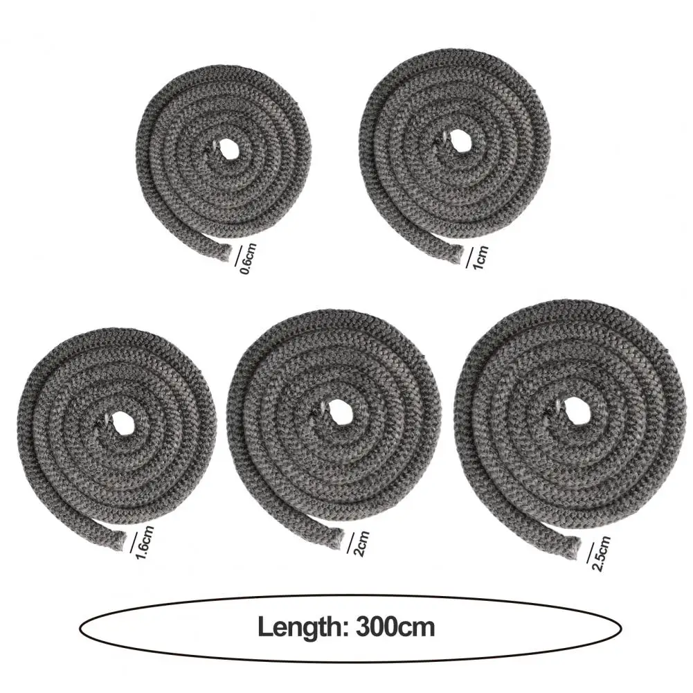1 Roll of Wood Stove Replacement Gasket High-Temperature Resistance Secure Smoke-free Sealing Rope for Fireplaces