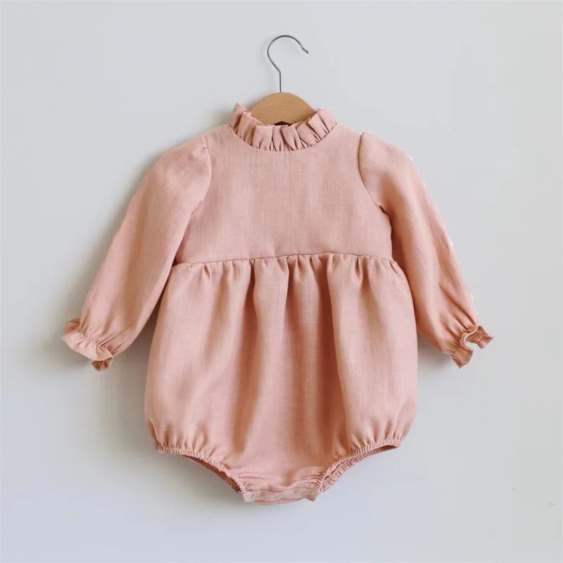 cool baby bodysuits	 Baby Girl Rompers Long Sleeve Romper Jumpsuits Summer One-piece New Fashion 100% Organic Cotton Newborn Baby Girl Clothes 0-24M Baby Bodysuits for girl  Baby Rompers