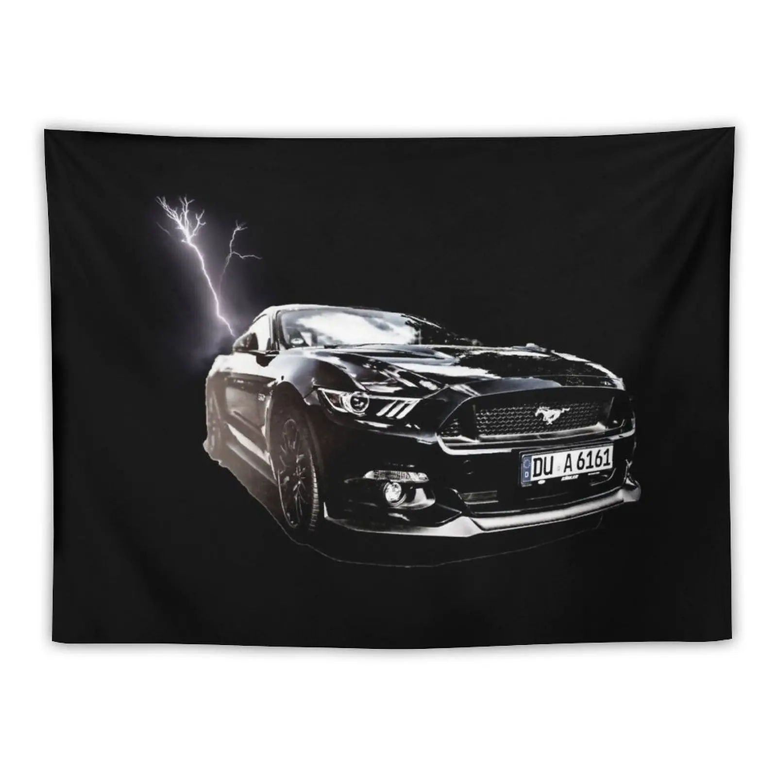 

Black Mustang Tapestry Cute Room Decor Luxury Living Room Decoration Decoration For Bedroom Decoration For Rooms