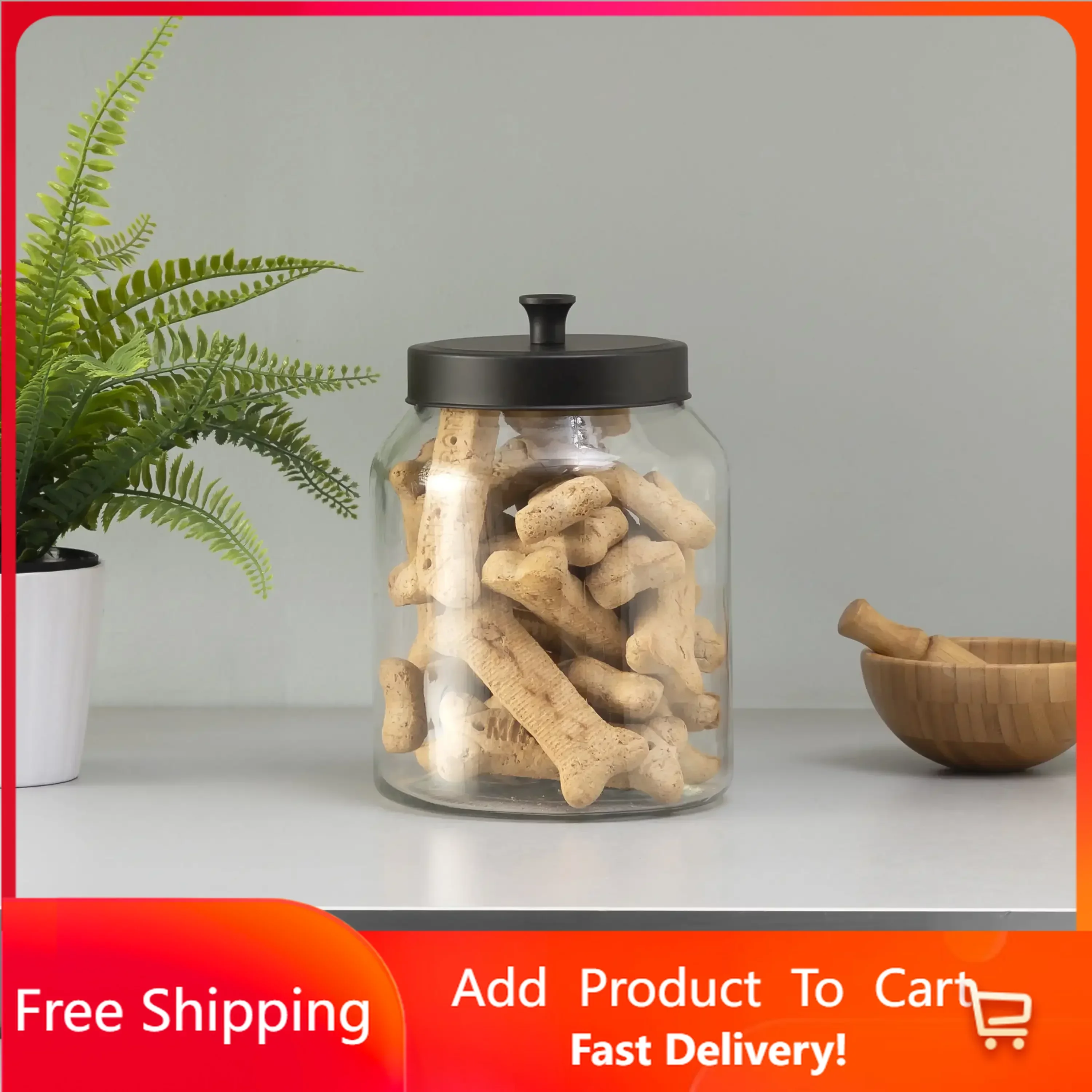 

Glass Jar with Black Top, Glass Jar, Food Storage Containers, Glass Jars and Lids, Bottles, Storage, Glass Container Rapid Trans