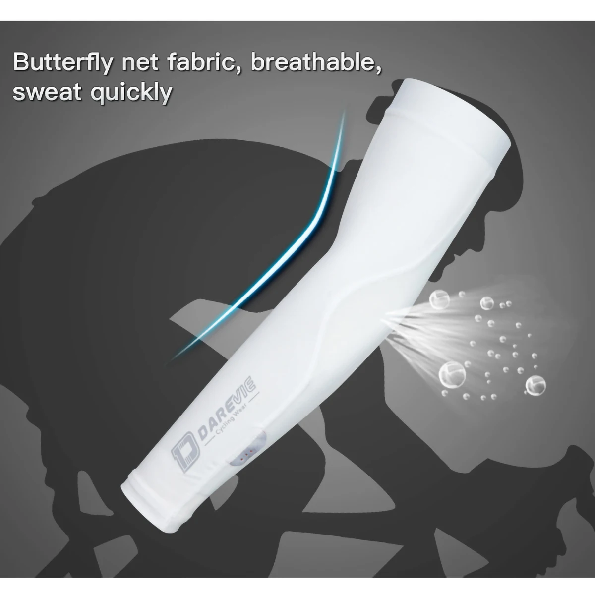 1 Pair Cycling Arm Sleeves High Elastic Outdoor Riding Fishing Driving Basketball 50 SPF UV Protect