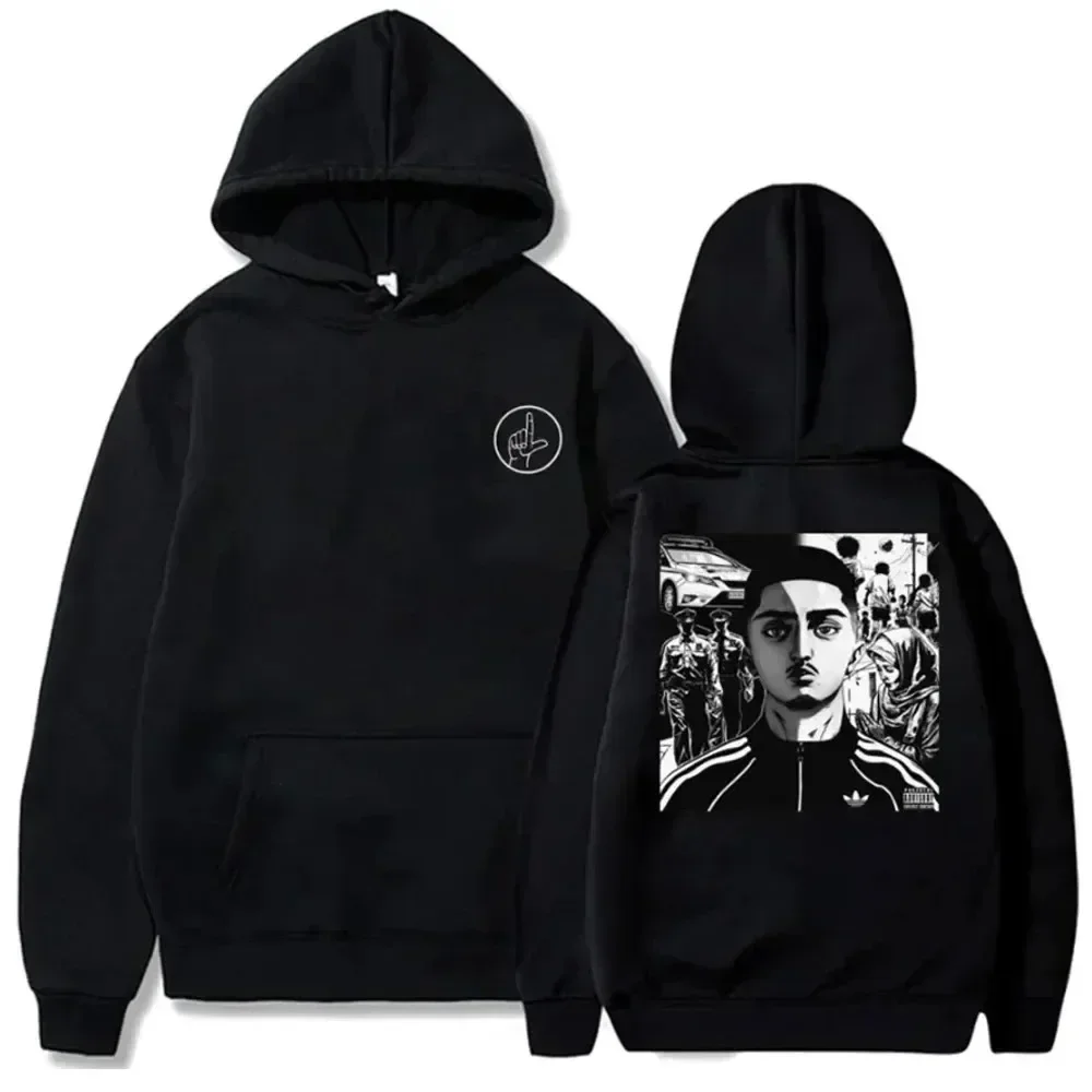 Autumn Winter MDLR Women Hoodies Print Pullover Hooded Music Rapper Hip Hop Joggers Long Sleeve Singer Sweatshirt for Women Tops 4