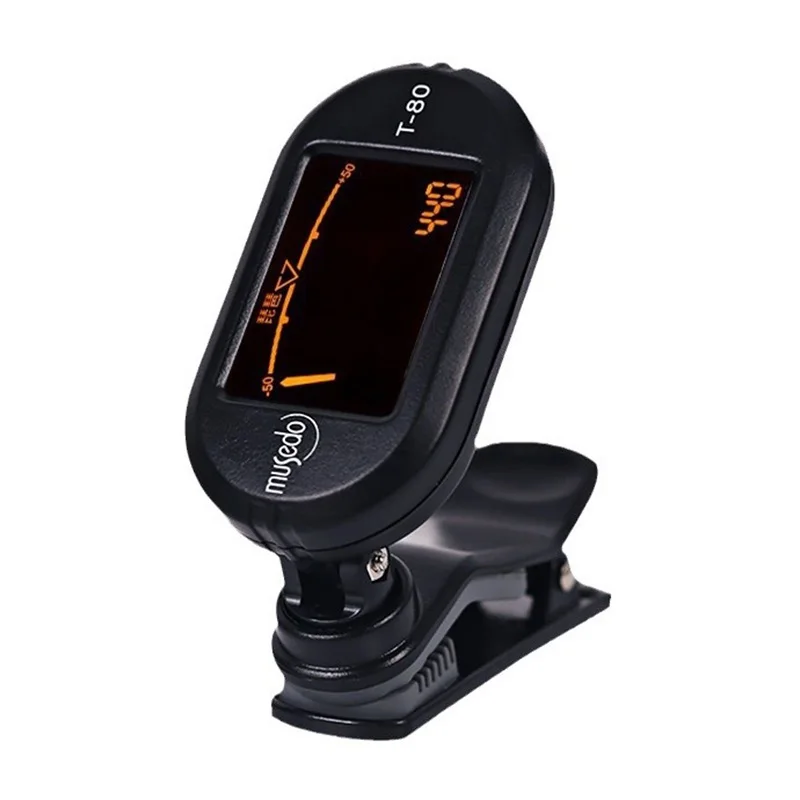 T-80 Pipa Tuner Colorful Screen Chromatic Tuner With Clip LCD Display For Classical Musical Instrument Erhu Accessories