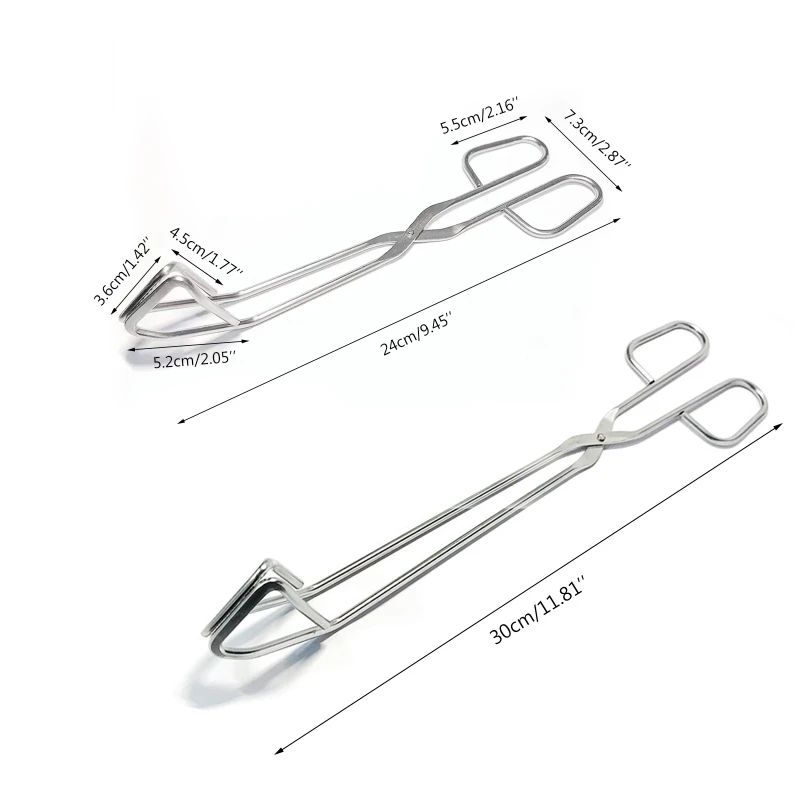 Kitchen Tong Heat Resistant Hollow-Out Barbecue Clip Food Tongs BBQ Accessories Stainless Steel Material For Kitchen BBQ
