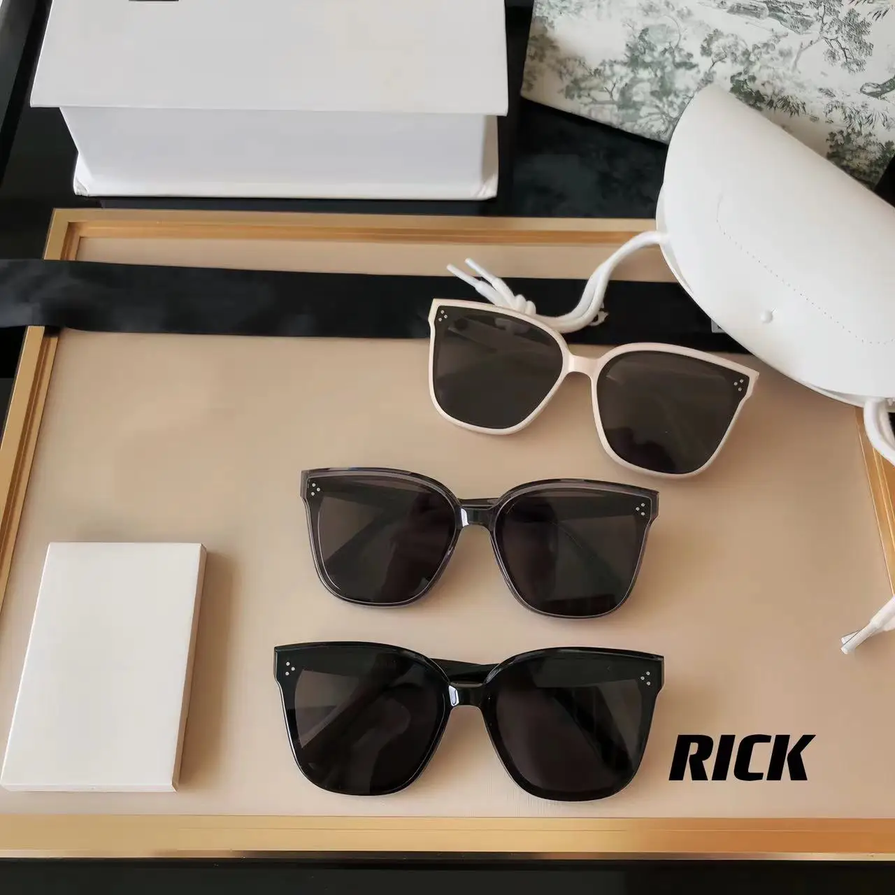 

New RICK Fashion Vintage Luxury GENTLE Square Sunglasses Korea Brand Design Women Men Monst METO Trending Popular UV400 Classic