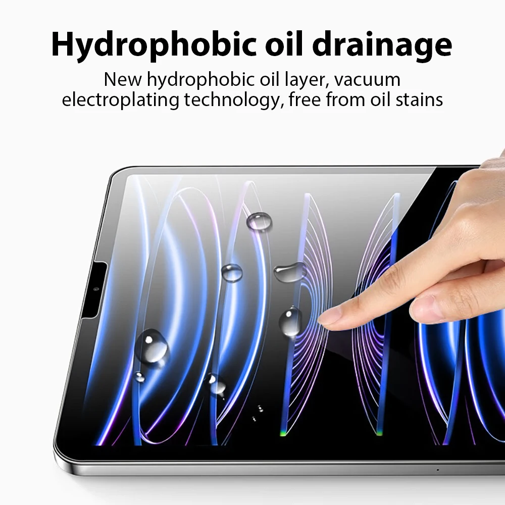 Tempered Glass For Ipad Pro 13 12.9 Air 11 5 4 3 2 1 M4 M2 2024 Screen Protector For 10 9 9th 10th Generacion Mini 7 6 10.2 Film 4