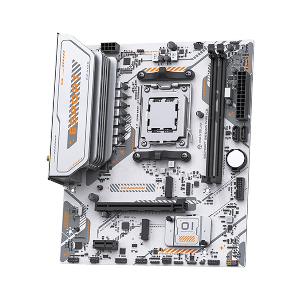 Maxsun-マザーボードb650mesport b650m, wifi, ice amd b650,5600-8000