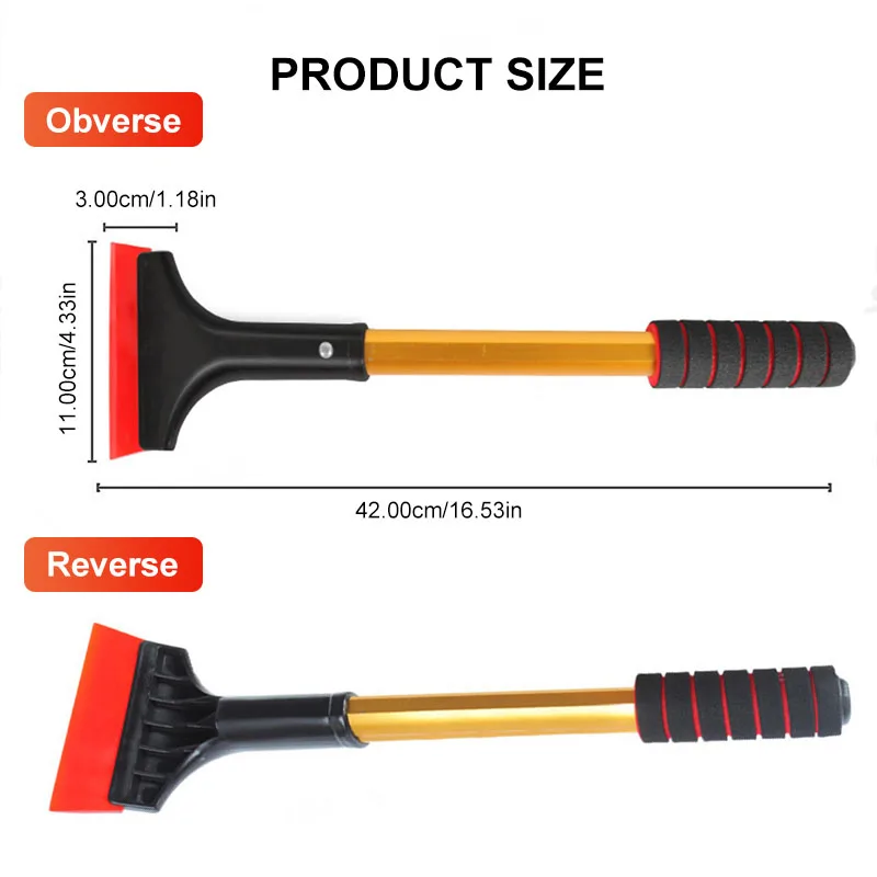 Kcimo Car Ice Scraper Windshield Snow Removal Shovel Ice Breaker Snow Remover Cleaning Glass Brush Winter Car Accessories