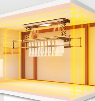 Laundry Products Electric Indoor Clothes Line Auto Lighting Systems Clothes Drying Rack Smart Electric Cloth Dryer 1