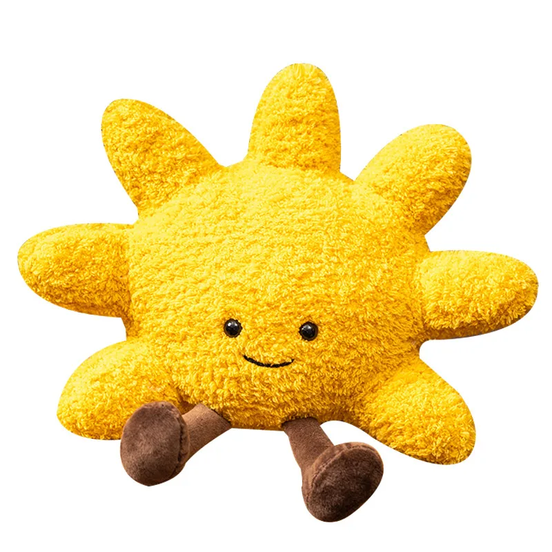 Creative Sunshine Plush Toys Kawaii Sun Plush Pillow Stuffed Soft Car Sofa Cushion Dolls Bedroom Decoration Gift for Kids Girls 2