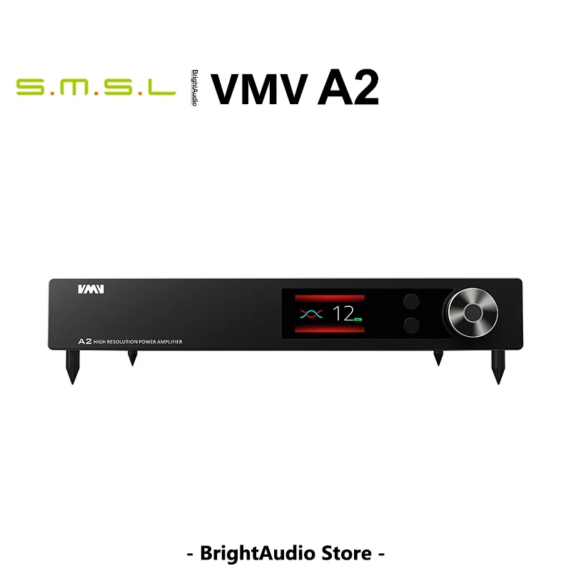 

SMSL VMV A2 Power Amp XMOS Bluetooth Headphone Amplifier Support DSD512 PCM 768kHz Max Power 200W xduoo
