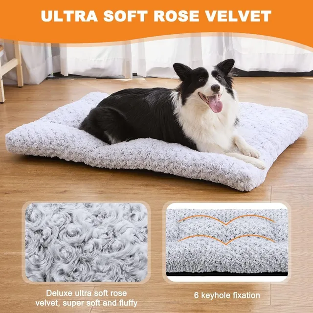 Plush Dog Bed Mat Cat Beds for Small Medium Large Dogs Removable for Cleaning Puppy Cushion Super Soft Claming Dog Beds Pet Bed
