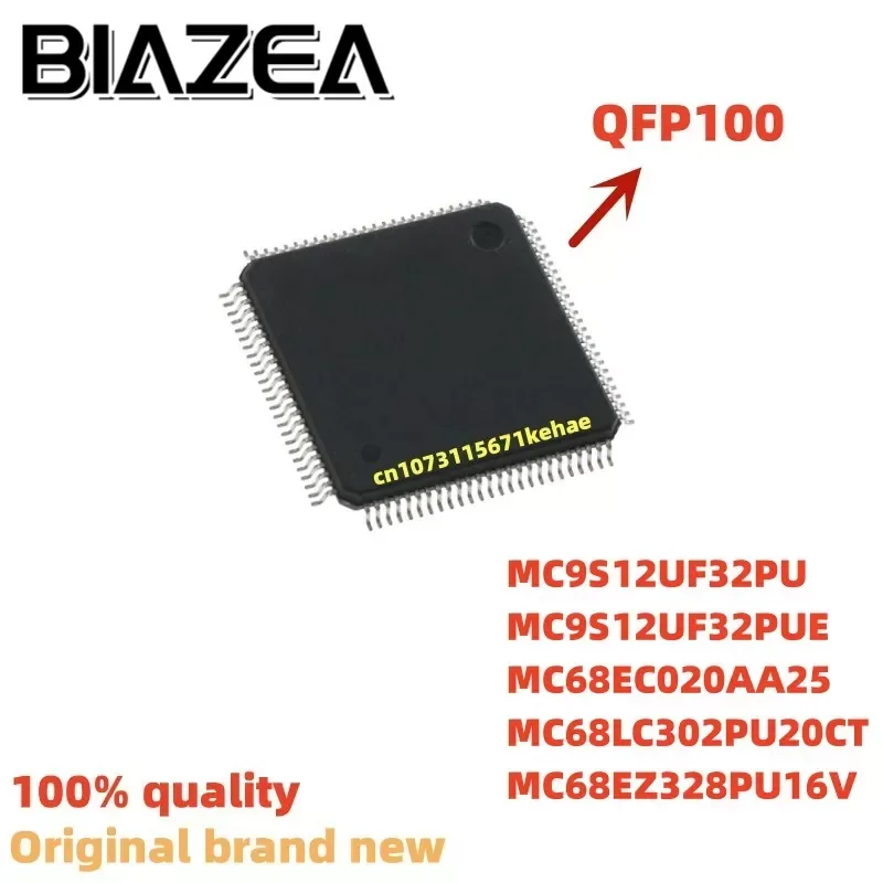 

1piece MC9S12UF32PU MC9S12UF32PUE MC68EC020AA25 MC68LC302PU20CT MC68EZ328PU16V QFP100 Chipset