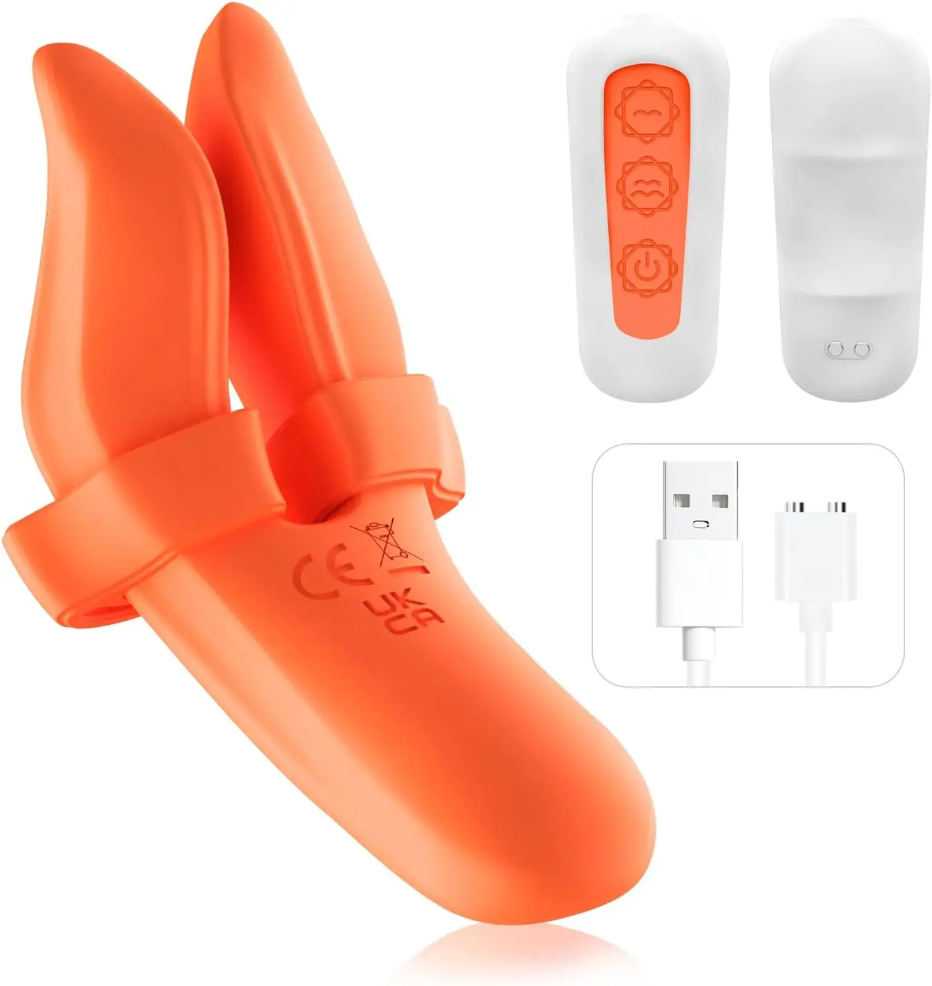 Ultra-Quiet Wearable Panty Love Butterfly Vibrator with Rechargeable Remote Control Teasing Rabbit Ears for Clitoral Thrills Fl