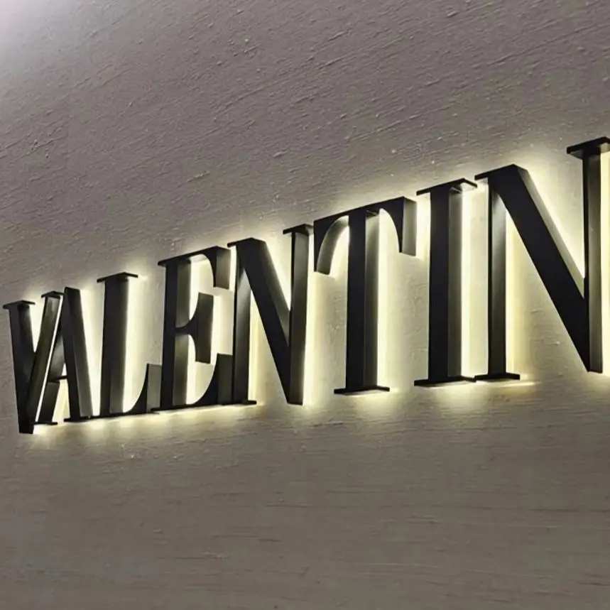 

Personalized Logo Backlit 3D Acrylic Sign Illuminated Wall Logo Signage Backlit Business Signs Acrylic Backlit Sign