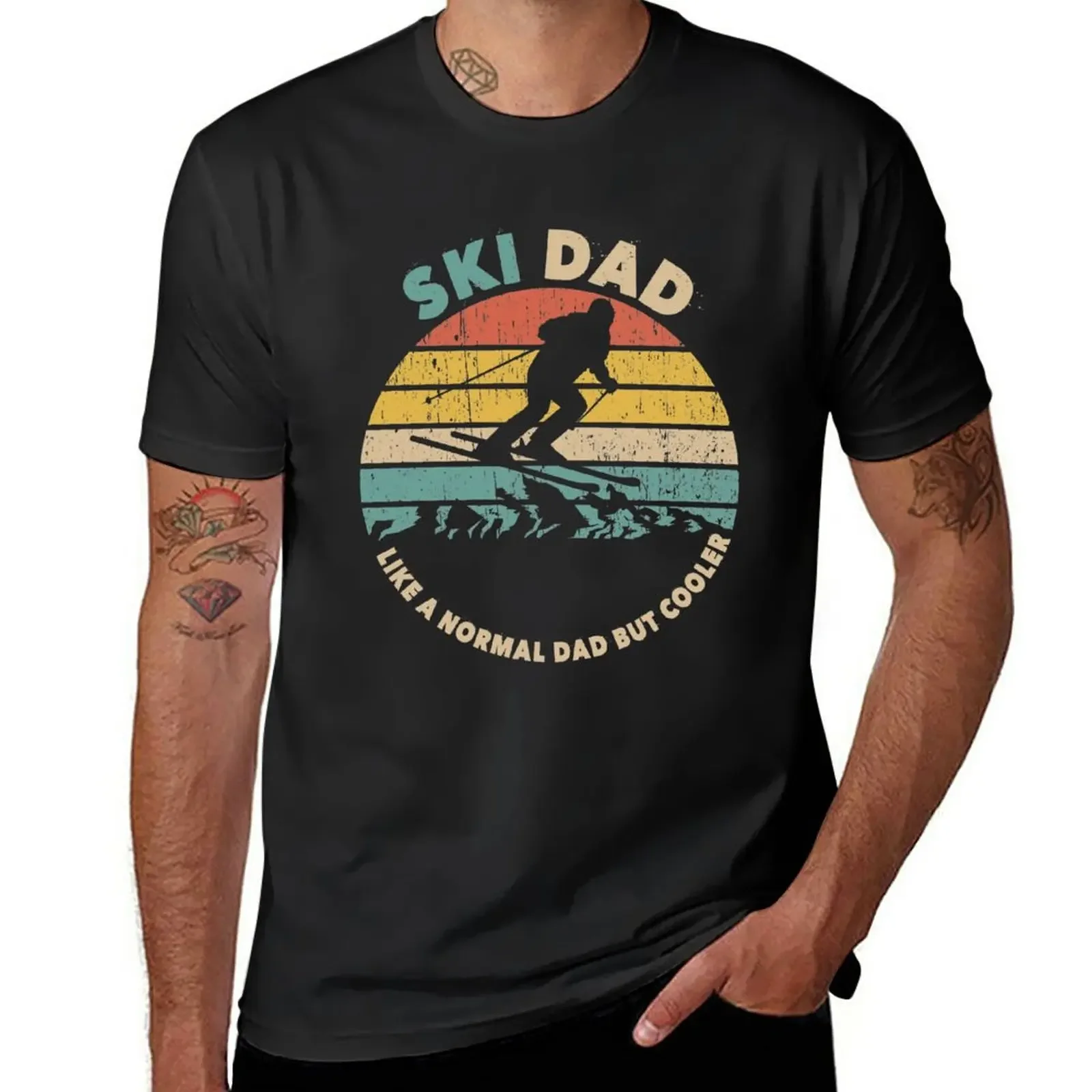 

Ski Dad Retro Vintage T-Shirt tees plain vintage clothes mens workout shirts