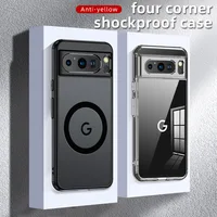 2025 Fashion Magnetic Case For Google Pixel 9 Pro 8 8A 7 Dull Polish Wireless Charger Cover Anti-knock Cases For Pixel7A Pixel9A 2