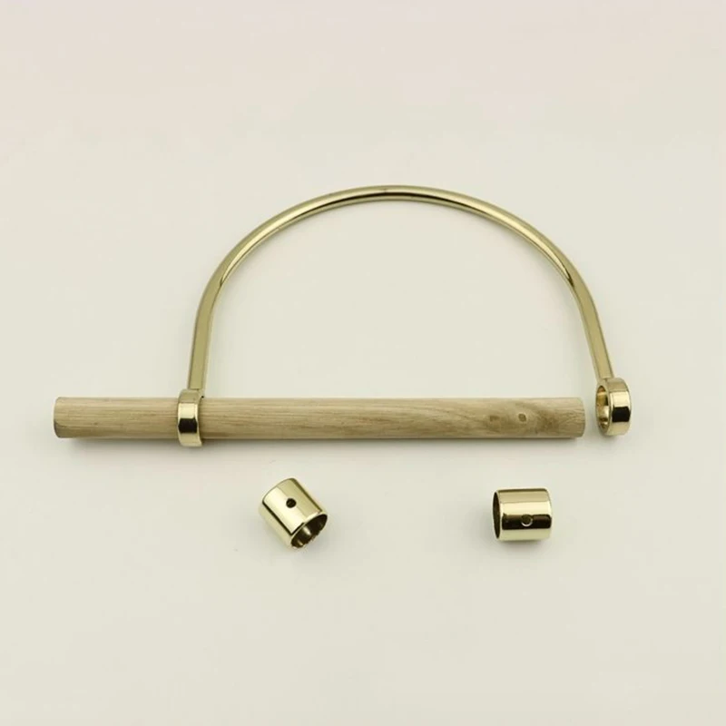 

Women DIY Bag Handle Replacement Detachable Wooden Handles Durable Strong Tote Shoulder Bags Making Accessories
