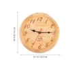 Outdoor Sauna Wooden Clock Digital Wall Silent Timer Clocks for Living Room Decorative 3