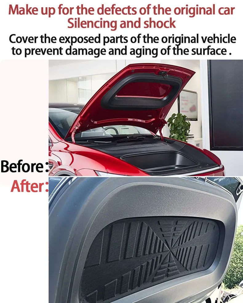 For New Tesla Model Y Juniper 2025 Launch Front Trunk Cover Silent Cotton Soundp