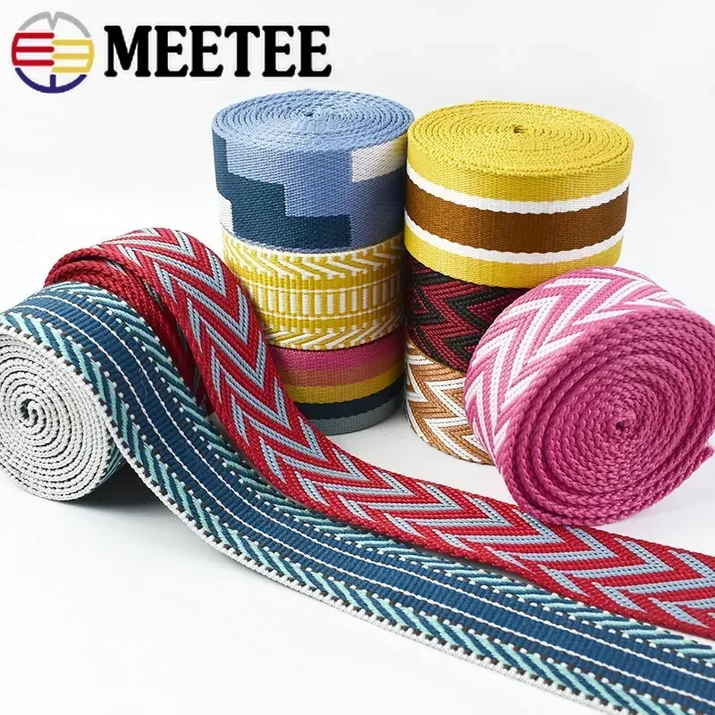 Polyester Webbing Ribbon 2Meters 38mm Thicken Decorative Belt DIY Bags Shoulder Strap Sewing Accessories