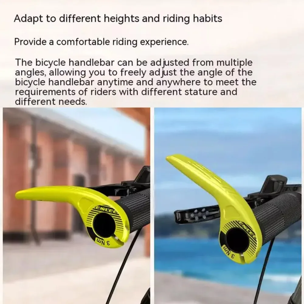 1Pair Anti Slip Bike Cycling Handle Grips Adjustable PC Bicycle Handlebar Vice Handle Auxiliary Bicycle Accessories