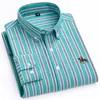 New 100% Cotton Oxford Shirt For Men's Long Sleeve Solid Casual Business Regular-Fit Formal Dress Shirts Social Blouse S-6XL