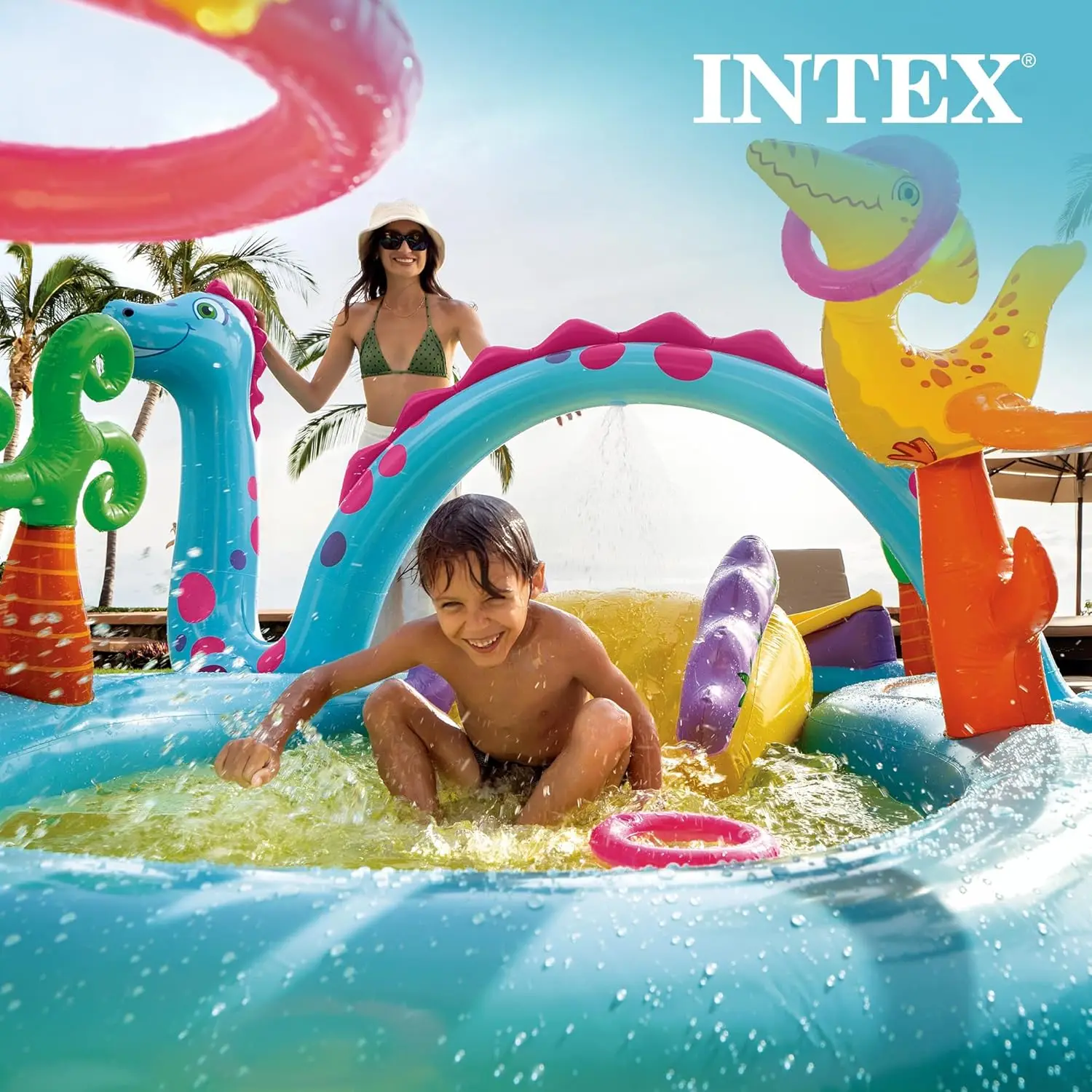 Dinoland Inflatable Kiddie Pool 5