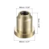 Uxcell 4Pcs Brass Push Button Flange Grease Oil Cup 6mm Ball Oiler for Lubrication System 3