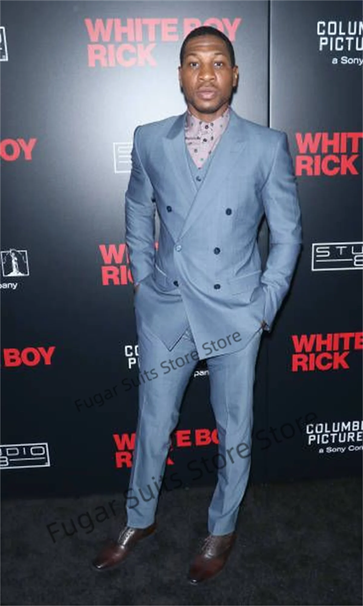 Handsome Double-breasted Wedding Suits For Men Slim Fit Peak Lapel Groom Tucxeos 2Pieces Sets Business Male Blazer Costume Homme