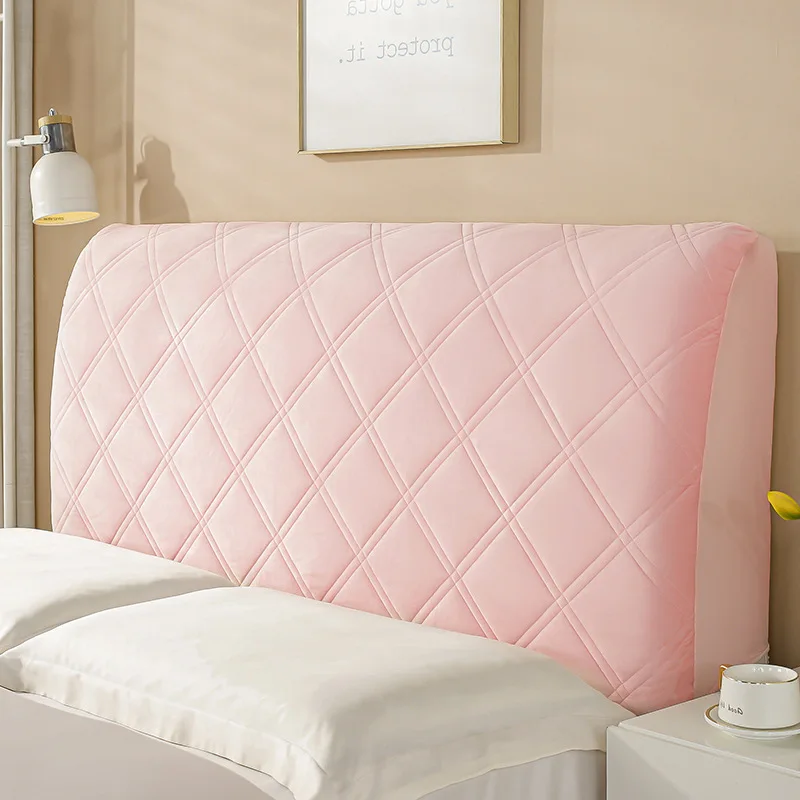 

Quilted Thickened Bed Head Cover Single-sided Velvet Headboard Cover All-inclusive Dustproof Bed Back Protector