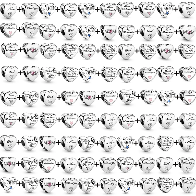 

2 шт./партия, браслет с подвеской в виде сердца